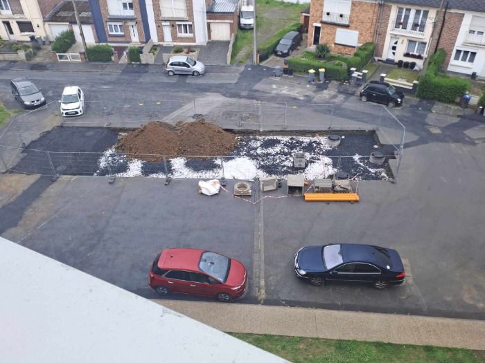 Travaux rue de cambrai Cité du stade